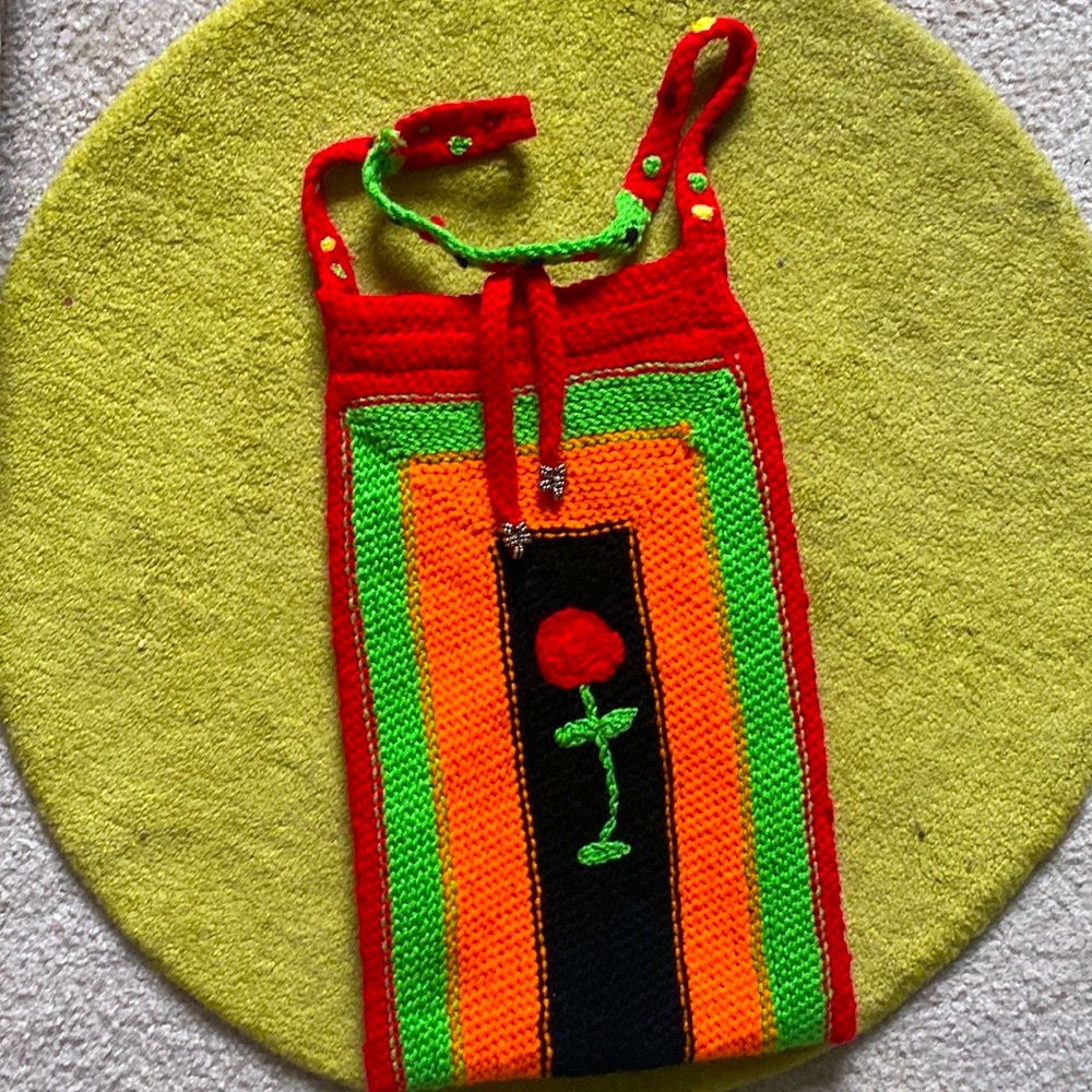 Crochet shoulder bag handmade